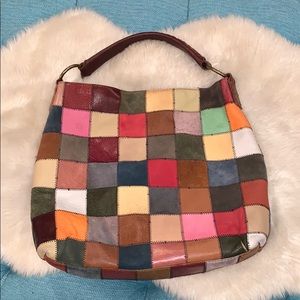 Lucky Brand multicolor patchwork bag